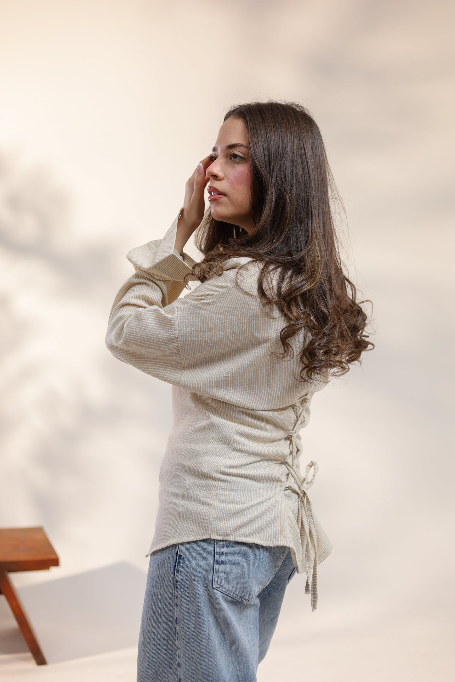 Sync Striped Cotton Linen Shirt – Soft Casual Fit