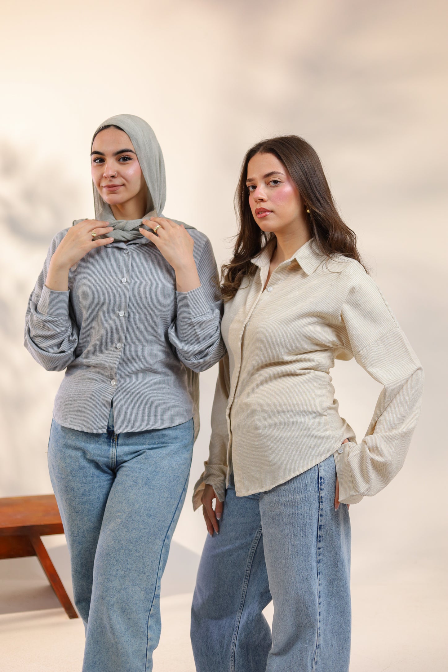 Sync Striped Cotton Linen Shirt – Soft Casual Fit